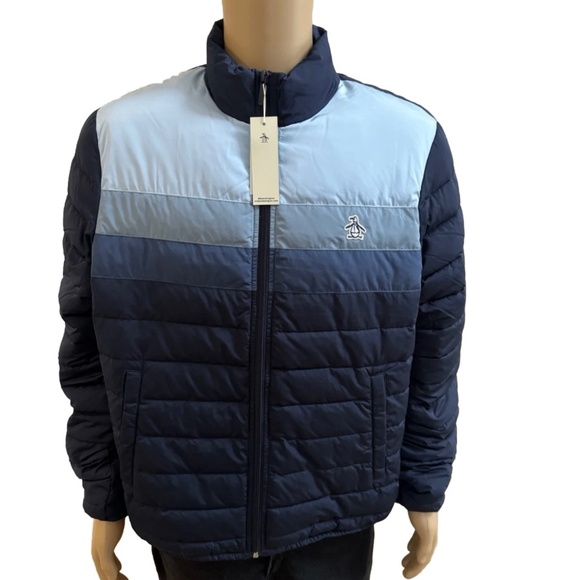 Designer Penguin by Munsingwear Dark Blue Mens Jacket Coat Large L - Picture 1 of 6